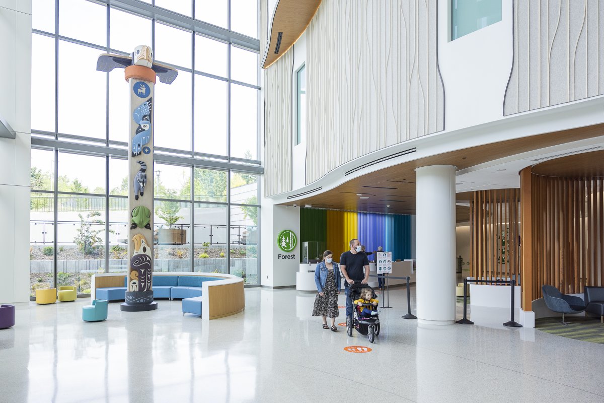 Seattle Children's Forest Lobby